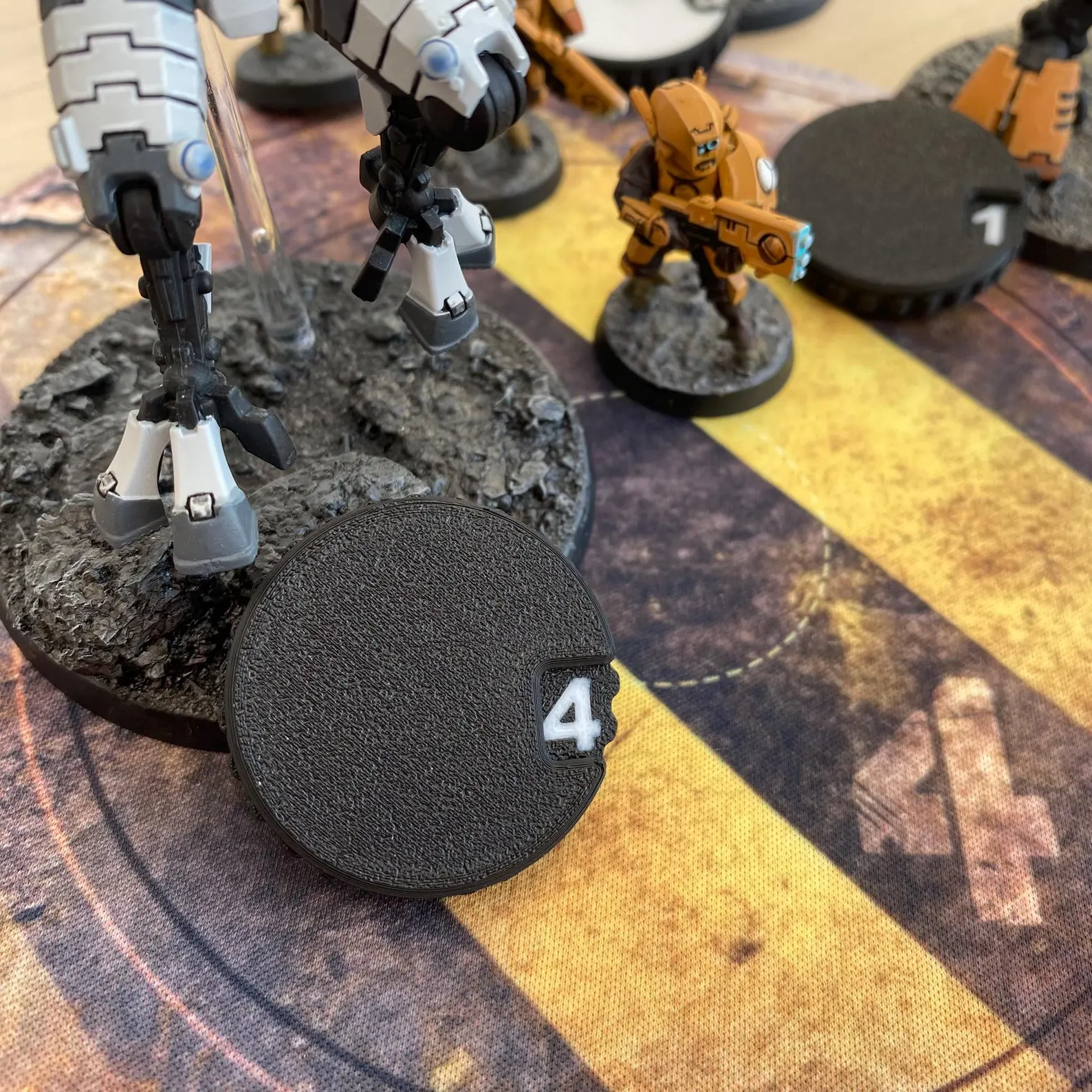 Numbered objective and wound marker